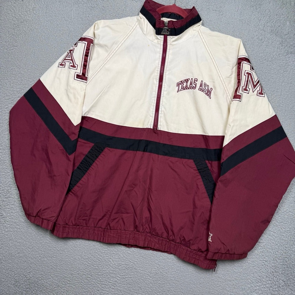 Vintage 90s Starter Texas A&M University Windbreaker Jacket
